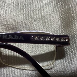 Purple Prada frame with jewels
